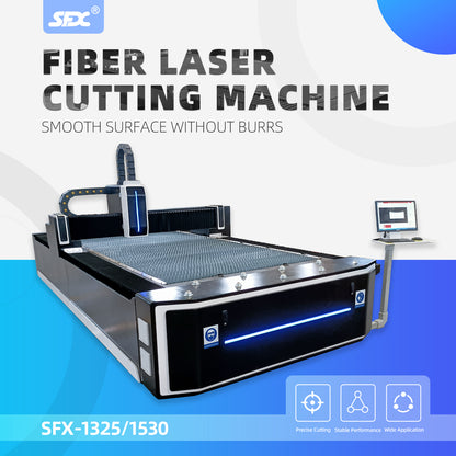 SFX 1-6KW Fiber Laser Cutting Machine 1325/1530 for SS Metal Cutting Metal Cutter Plate Sheet with CE