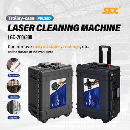 SFX Handheld 300W Pulsed Laser Cleaning Machine 110V/220V Laser Cleaner for Rust Paint Oil Dust Graffiti Removal