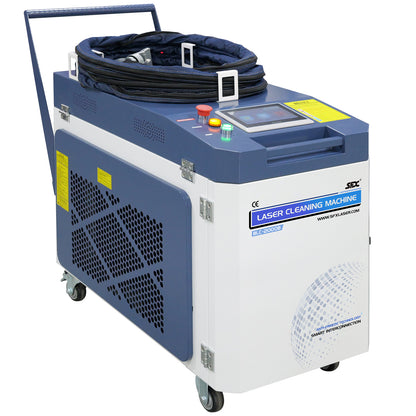 SFX 2000W Laser Cleaning Machine Laser Cleaner Smart Interconnection Anti-Freeze Technology Rust Paint Oil Coating Remover