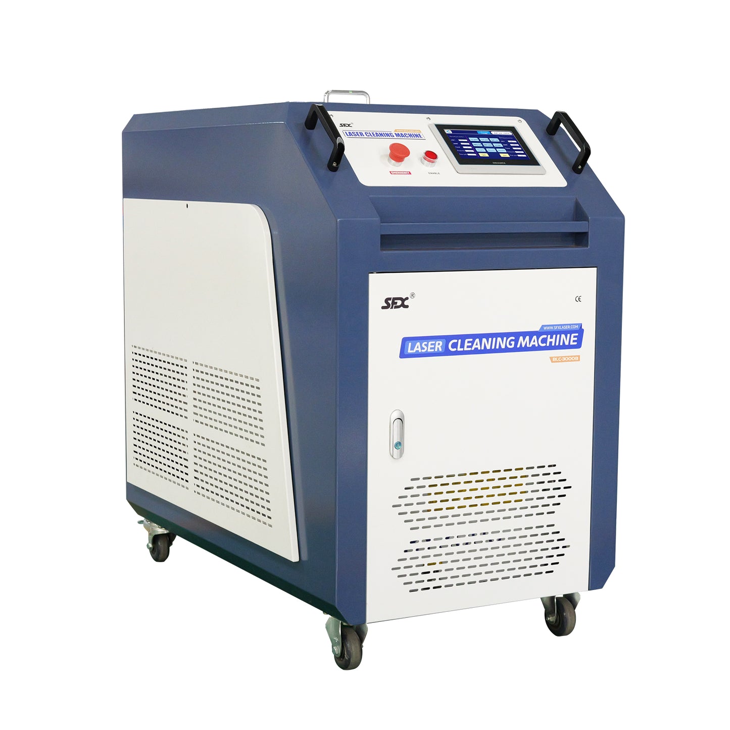 SFX 3000W Laser Rust Removal 400mm Scan Range Laser Cleaning Machine with Anti-Freeze Technology for Rust Oil Painting