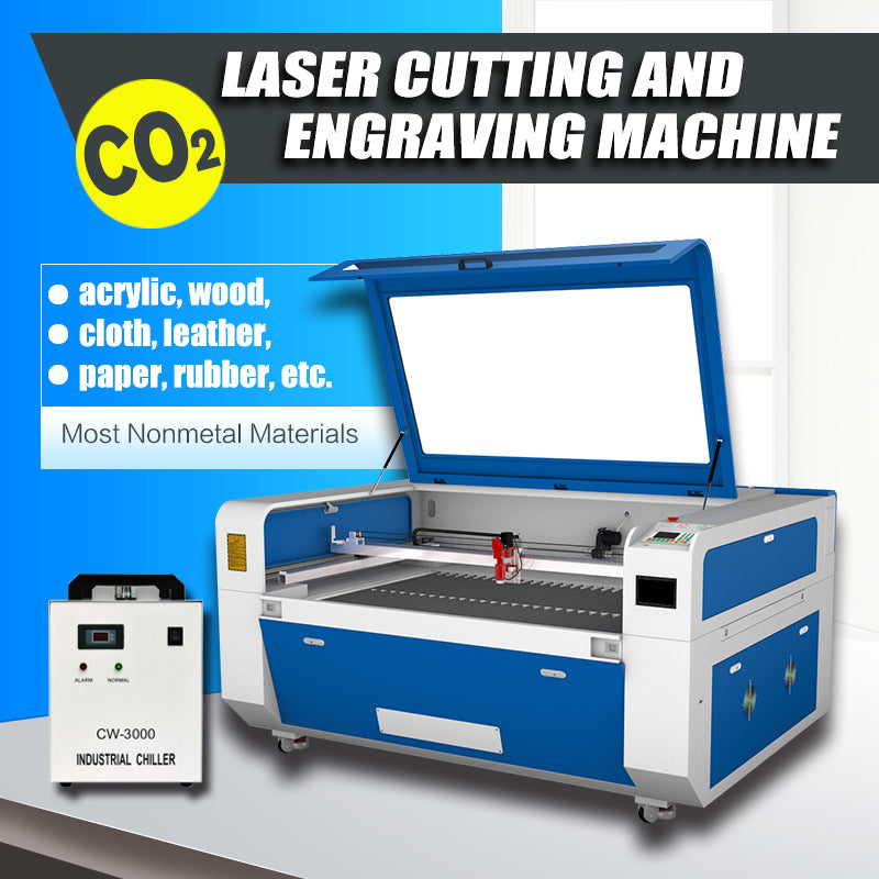 SFX 80W-150W CO2 Laser Engraver 900*600mm Laser Cutter Cutting Engraving Carving Printer Ruida 6445G Systeming Carving Printer Ruida System