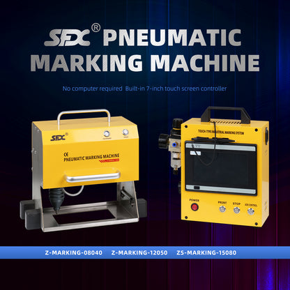 SFX Industrial 80*40mm Pneumatic Dot Peen Marking Machine Pneumatic Engraver for Automotive Chasis Marking Structure Marking VIN Number Punching