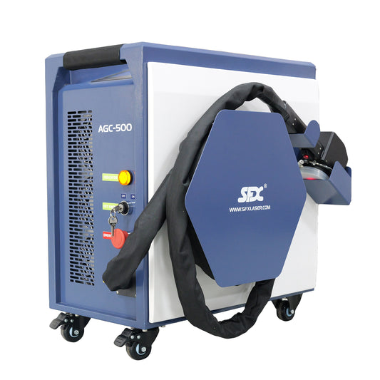 SFX 300W 500W Pulse Laser Cleaning Machine Air-Cooled Laser Rust Removal for Oil Rust Paint