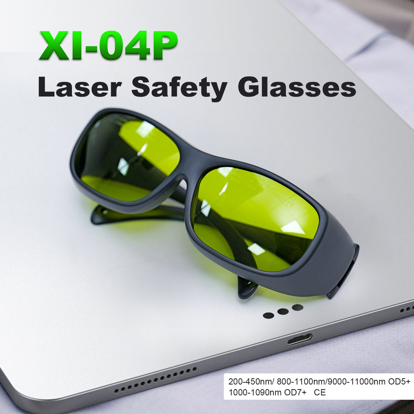 SFX Laser Safety Glasses OD7+ Protective Goggles Multi-Wavelength Protection for Laser Welding Engraving Cleaning EN207 Certified