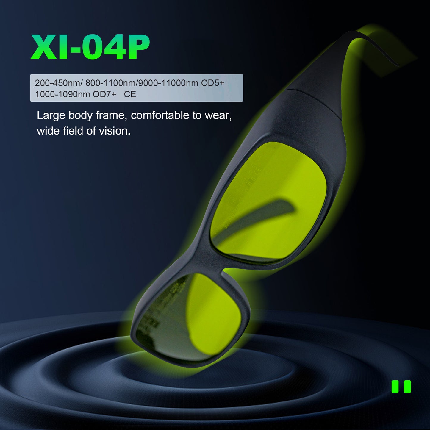 SFX Laser Safety Glasses OD7+ Protective Goggles Multi-Wavelength Protection for Laser Welding Engraving Cleaning EN207 Certified