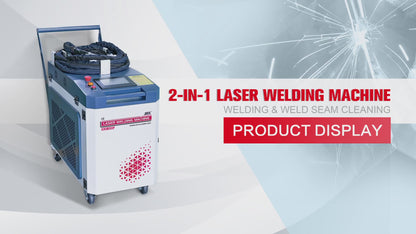 SFX 2-in-1 Handheld BLW 1.5KW-3KW Fiber Laser Welder Laser Welding Machine ＆ Seam Cleaning for Stainless Steel Aluminum Hardware Pipe Tube Plate Welding