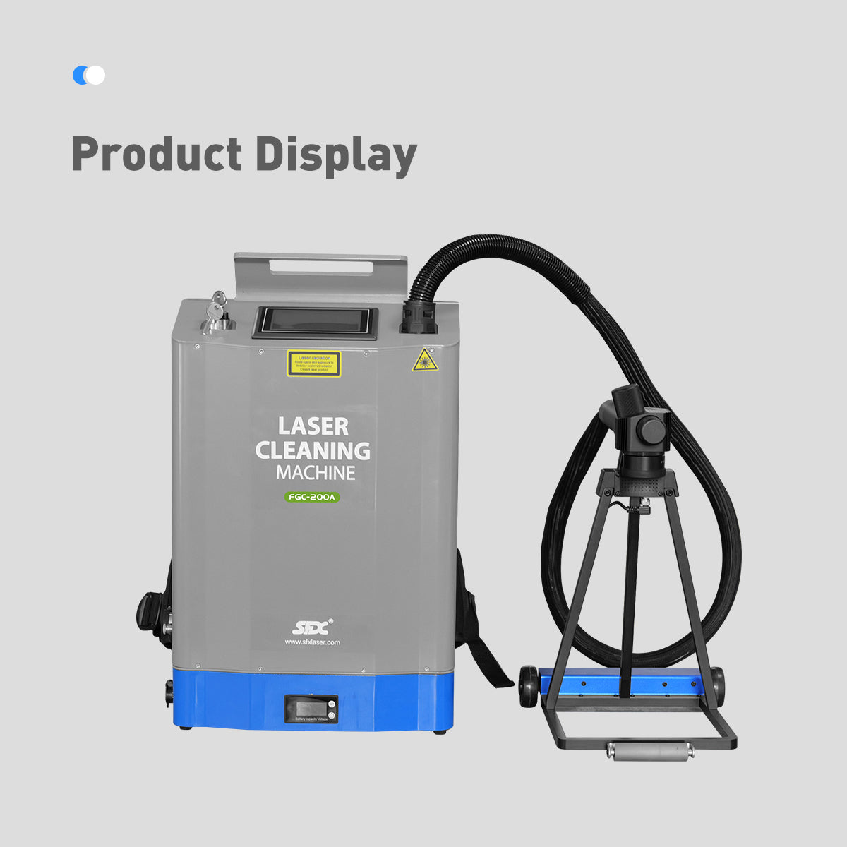 SFX Laser Cleaning Machine 200W Automatic Backpack Pulsed Laser Rust Removal for Rust Wood Oil Painting