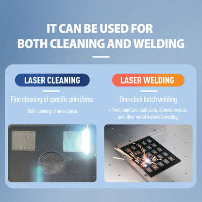 SFX 200W 300W Desktop Laser Rust Removal for Bulk Cleaning Welding Seams Oil Rust Paint Coating